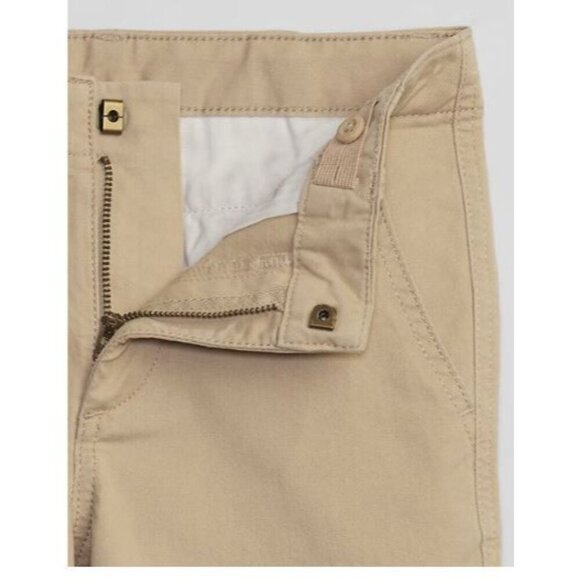 Gap Kids Uniform Twill Shorts Khaki Husky Boys Size 18 - Picture 5 of 11